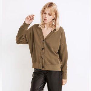 Madewell cotton cardigan sweatshirt size L
